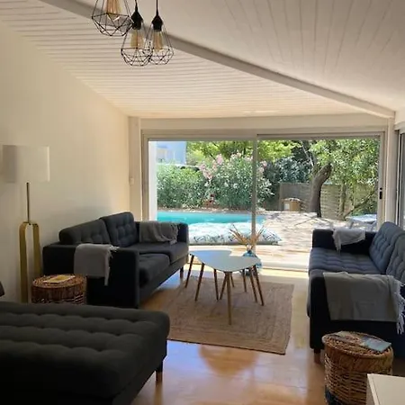 Agreable Villa Avec Piscine, 12 Personnes Arcachon Exterior photo